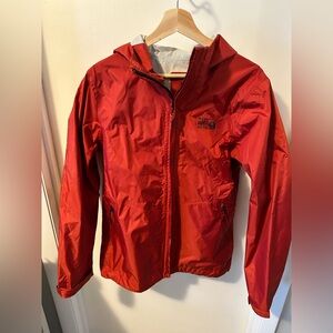 Mountain Hardwear Rain Jacket M small burnt orange
